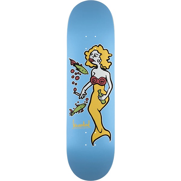 Krooked Skateboards Team Mermaid Light Blue Skateboard Deck DBX - 8.38" Krooked Skateboards Team Mermaid Light Blue Skateboard Deck DBX - 8.38"