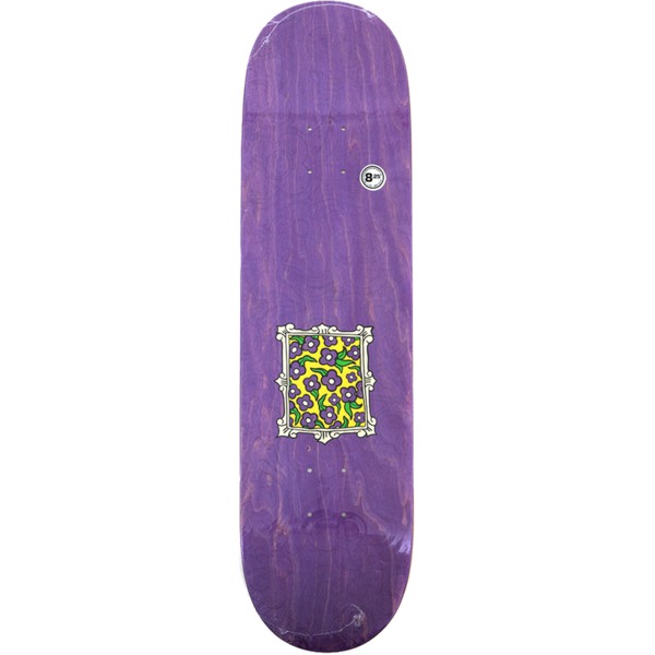 Krooked Skateboards Flower Frame Emboss Assorted Stains Skateboard Deck - 8.25" x 32"
