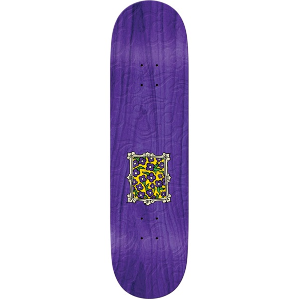 Krooked Skateboards Flower Frame Emboss Assorted Stains Skateboard Deck True Fit - 8.5" x 32"