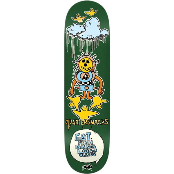 Krooked Skateboards Quarter Snacks Get High Skateboard Deck - 8.25"