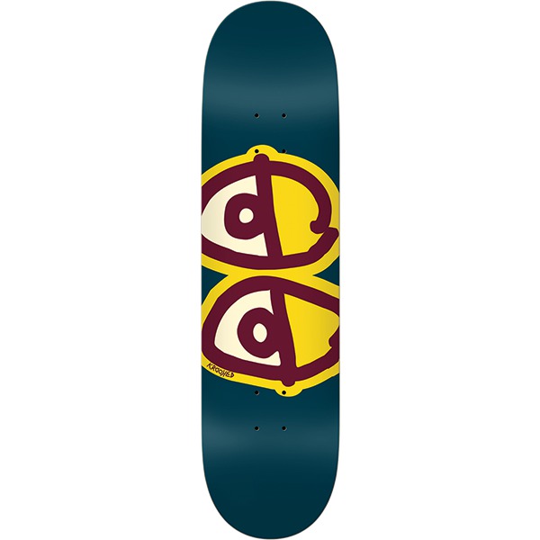 Krooked Skateboards Team Eyes Olive Skateboard Deck - 8.25"