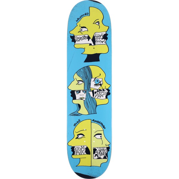 Krooked Skateboards Mike Anderson Two Face Skateboard Deck - 8.06" x 31.8"