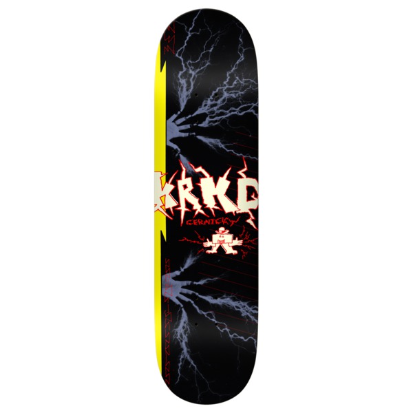 Krooked Skateboards Eddie Cernicky Lightning Fingers Black Skateboard Deck - 8.5" Krooked Skateboards Eddie Cernicky Lightning Fingers Black Skateboard Deck - 8.5"