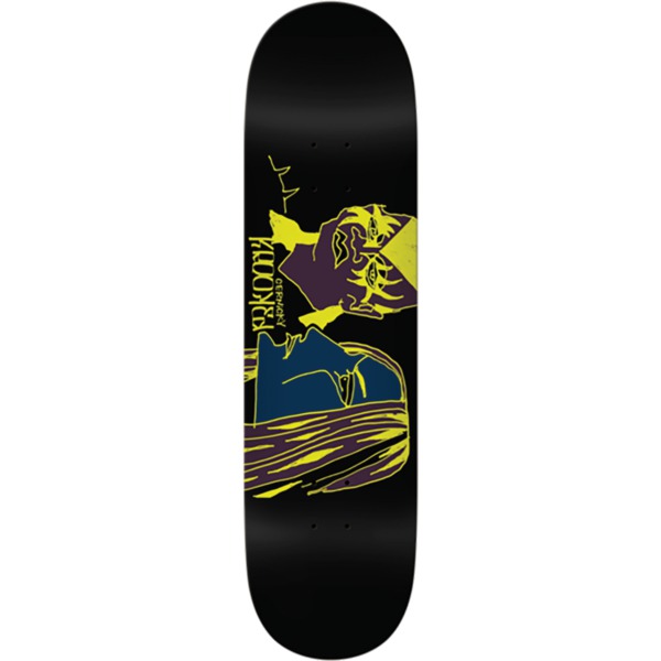 Krooked Skateboards Eddie Cernicky Metal Parking Lot Black Skateboard Deck - 8.25" x 32"