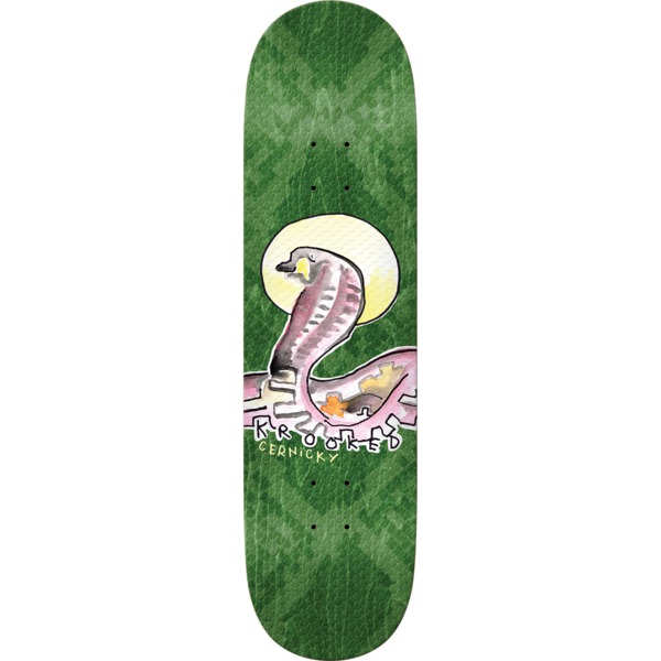 Krooked Skateboards Eddie Cernicky Snake Board Skateboard Deck - 8.62" x 32.56"