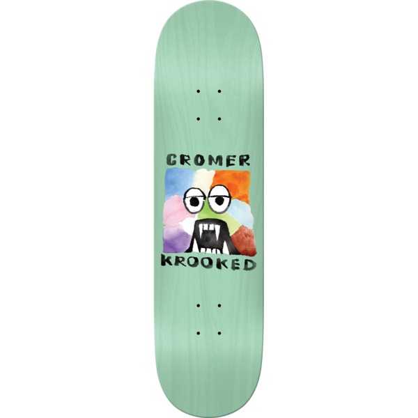 Krooked Skateboards Brad Cromer Fangs Skateboard Deck - 8.5" x 31.85"
