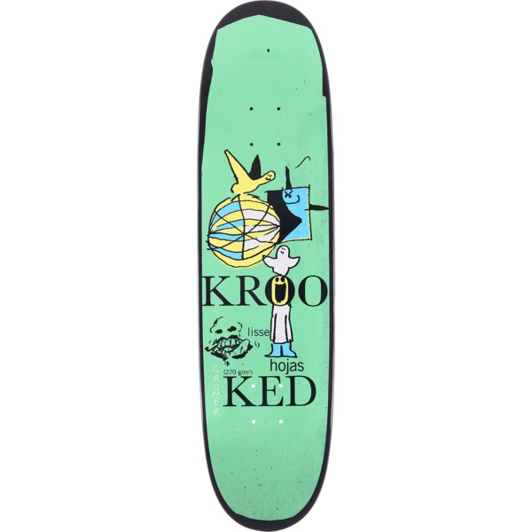 Krooked Skateboards Brad Cromer Hojas Skateboard Deck Cr-Egg Shape - 8.25" x 31.82"