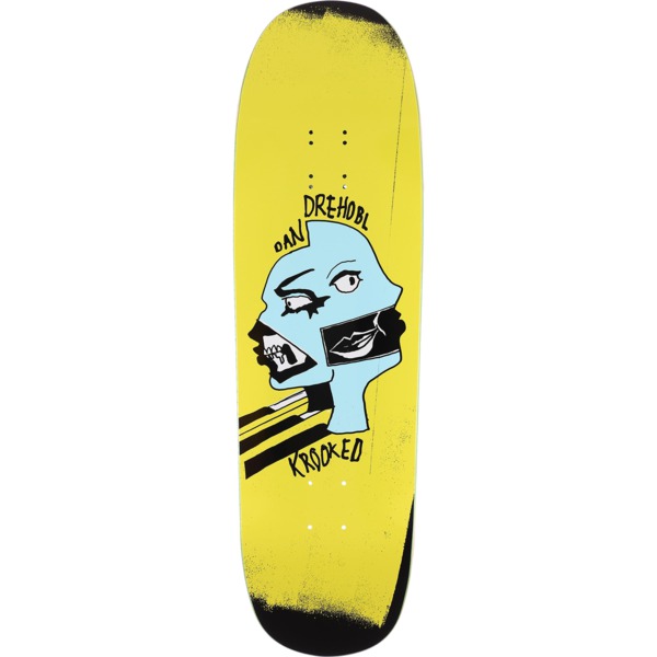 Krooked Skateboards Dan Drehobl Two Face Skateboard Deck - 9.25" x 31.8"