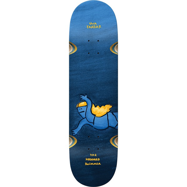 Krooked Skateboards Una Farrar Swimmer Blue Skateboard Deck WW - 8.28" Krooked Skateboards Una Farrar Swimmer Blue Skateboard Deck WW - 8.28"