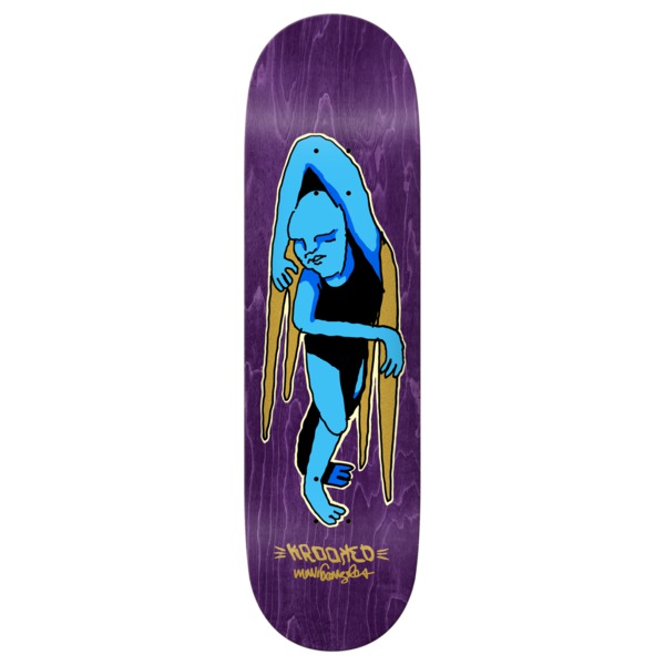 Krooked Skateboards Mark Gonzales Lay Lying Blue Skateboard Deck - 9" Krooked Skateboards Mark Gonzales Lay Lying Blue Skateboard Deck - 9"