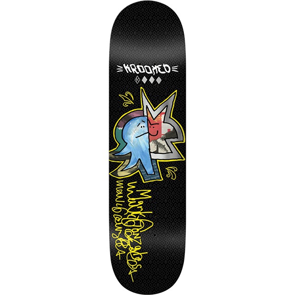 Krooked Skateboards Mark Gonzales Signature Black Skateboard Deck - 8.5" Krooked Skateboards Mark Gonzales Signature Black Skateboard Deck - 8.5"