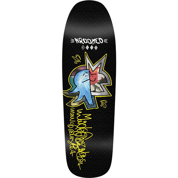 Krooked Skateboards Mark Gonzales Signature Black Skateboard Deck - 9.81" Krooked Skateboards Mark Gonzales Signature Black Skateboard Deck - 9.81"