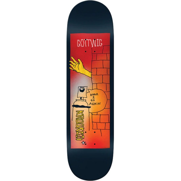 Krooked Skateboards Matt Gottwig Aerosol Skateboard Deck - 8.25"