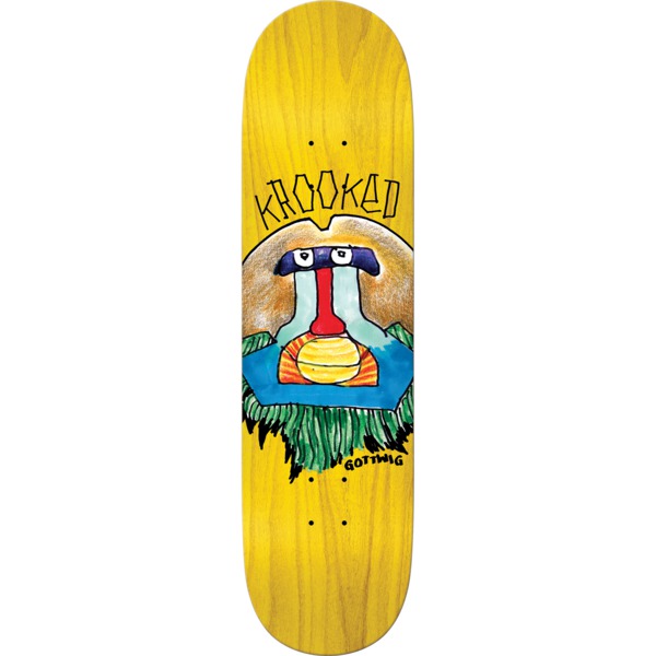 Krooked Skateboards Matt Gottwig Primate Assorted Stains Skateboard Deck - 8.12" x 32"