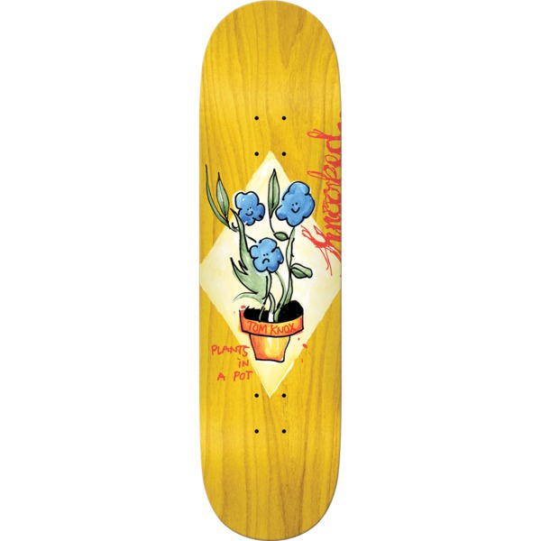 Krooked Skateboards Tom Knox Blue Flowers Skateboard Deck - 8.5" x 32.18"