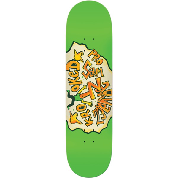 Krooked Skateboards Sam Narvaez Green Skateboard Deck - 8.5"