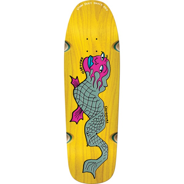 Krooked Skateboards Ronnie Sandoval Slow Feet Assorted Stains Skateboard Deck with Wheel Wells - 9.81" x 32.06"