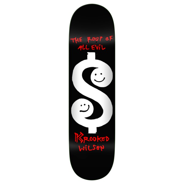 Krooked Skateboards Andrew Wilson Root Black Skateboard Deck - 8.5" Krooked Skateboards Andrew Wilson Root Black Skateboard Deck - 8.5"