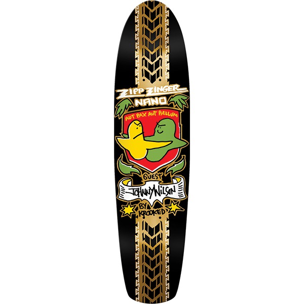 Krooked Skateboards Andrew Wilson Guest Pro Zinger Nano Black Skateboard Deck - 7.37" Krooked Skateboards Andrew Wilson Guest Pro Zinger Nano Black Skateboard Deck - 7.37"