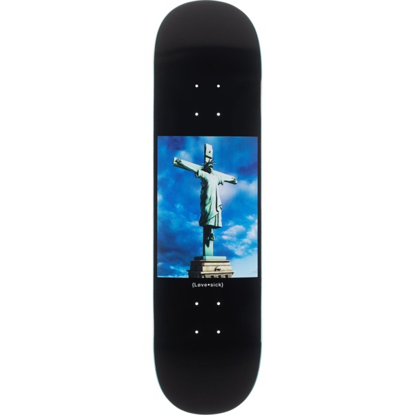 Lovesick Skateboards False Freedom Black Skateboard Deck - 8.25" x 31.7"