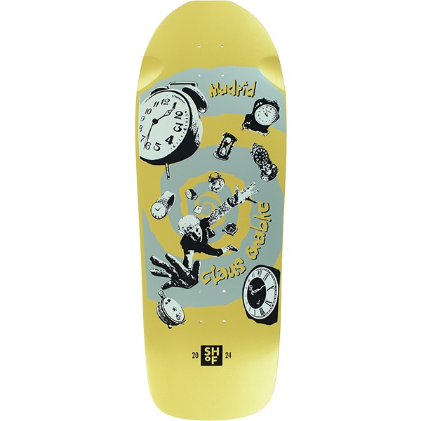 Madrid Skateboards Claus Grabke Skate Hall Of Fame Limited Gold Old School Skateboard Deck - 10.7" x 30.5" Madrid Skateboards Claus Grabke Skate Hall Of Fame Limited Gold Old School Skateboard Deck - 10.7" x 30.5"