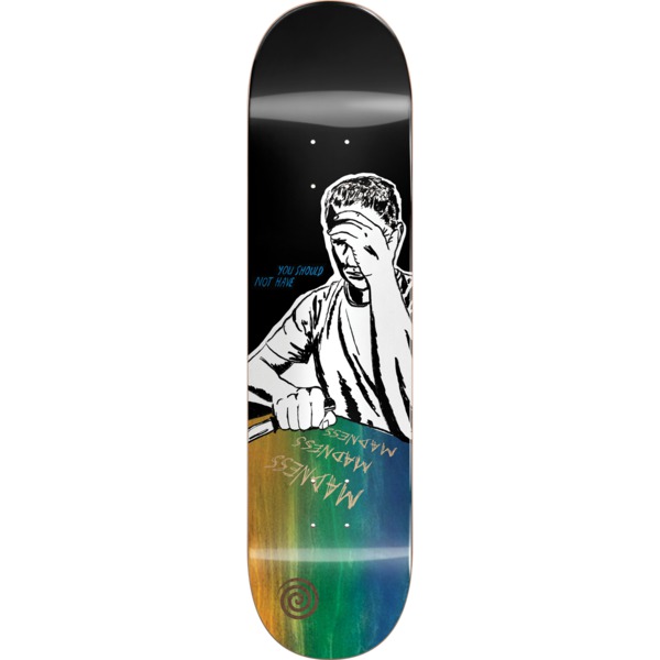 Madness Skateboards Engraved Black Skateboard Deck Resin-7 - 9" x 33.3"