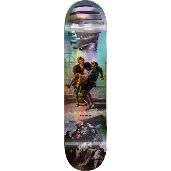 Madness Skateboards Trey Wood Blackout Holographic Skateboard Deck Resin-7 - 8.25" x 32.1"
