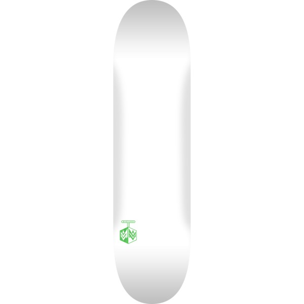 Mini Logo Skateboards Chevron Detonator White Skateboard Deck 191/K16 - 7.5" x 28.65"