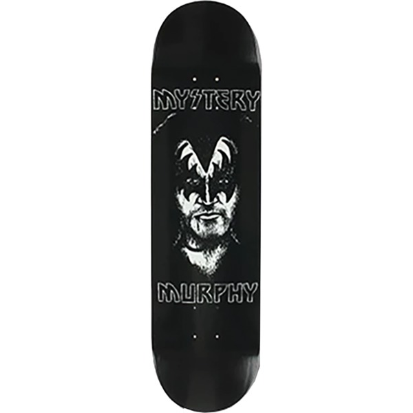 Mystery Skateboards Dan Murphy Rock City Black Skateboard Deck - 8"