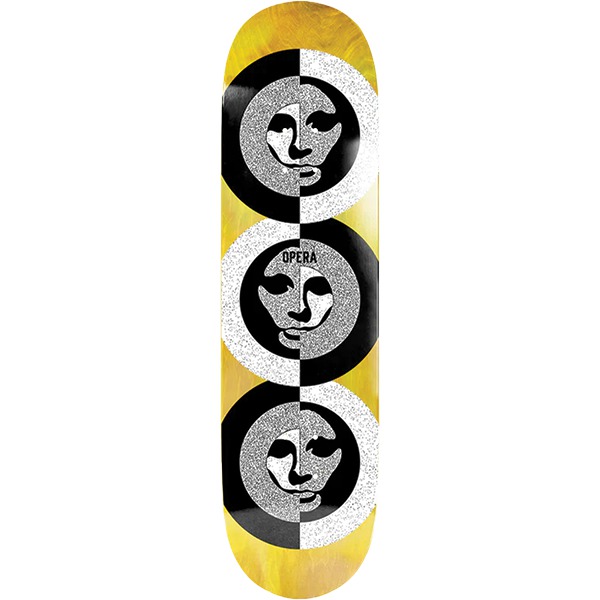 Opera Skateboards 50 50 Yellow / Oilslick Skateboard Deck EX7 - 8.5" Opera Skateboards 50 50 Yellow / Oilslick Skateboard Deck EX7 - 8.5"