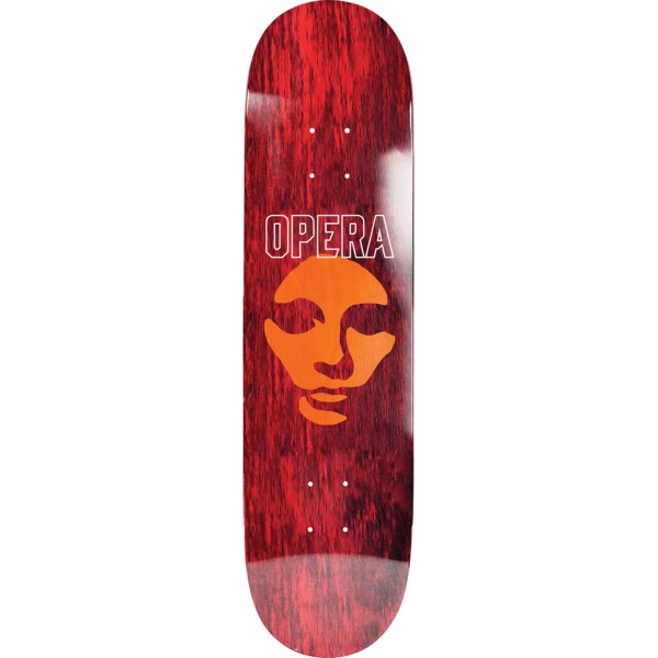 Opera Skateboards Die Cut Mask Red Skateboard Deck - 8.5"