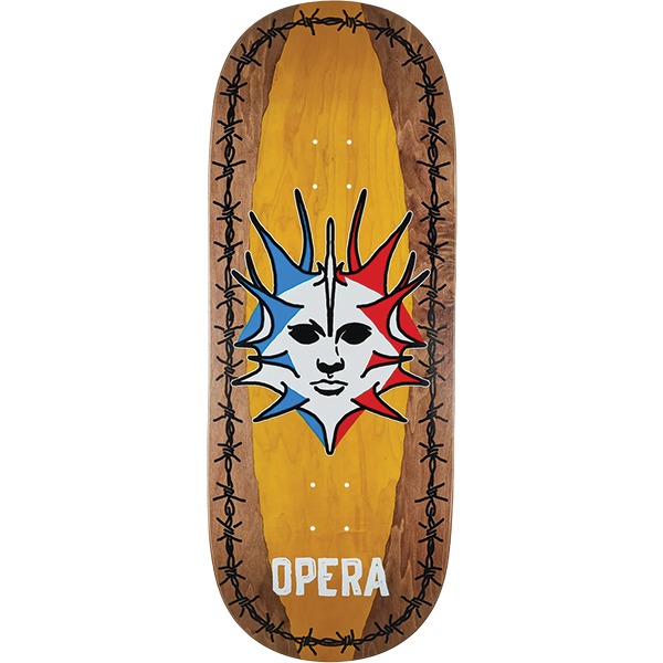Opera Skateboards Fatties Torn Spike Brown / Yellow Skateboard Deck EX7 - 12" x 32.4" Opera Skateboards Fatties Torn Spike Brown / Yellow Skateboard Deck EX7 - 12" x 32.4"
