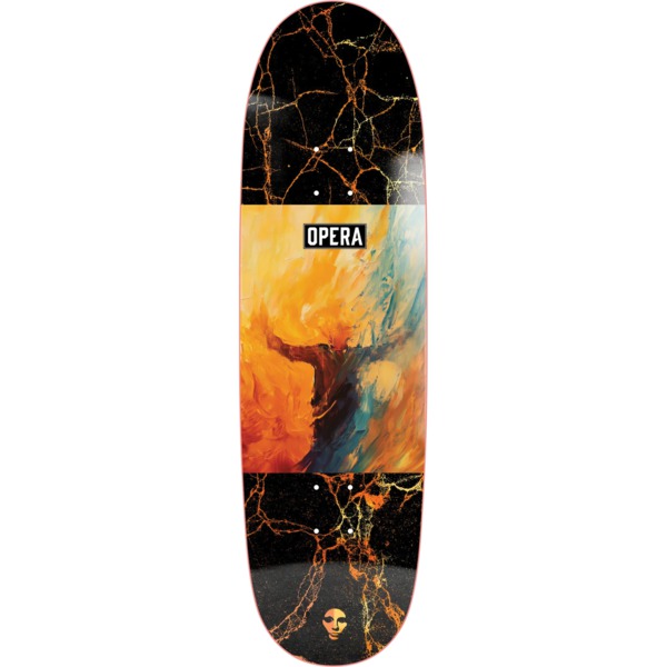 Opera Skateboards Smear Yellow / Orange Skateboard Deck - 9"
