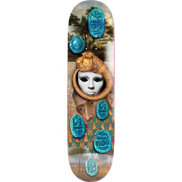 Opera Skateboards Trey Wood Curtain Call Blue Skateboard Deck - 8.25" x 32"