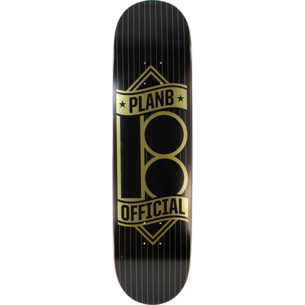 Plan B Skateboards Banner Gold Skateboard Deck - 8.25" x 32"