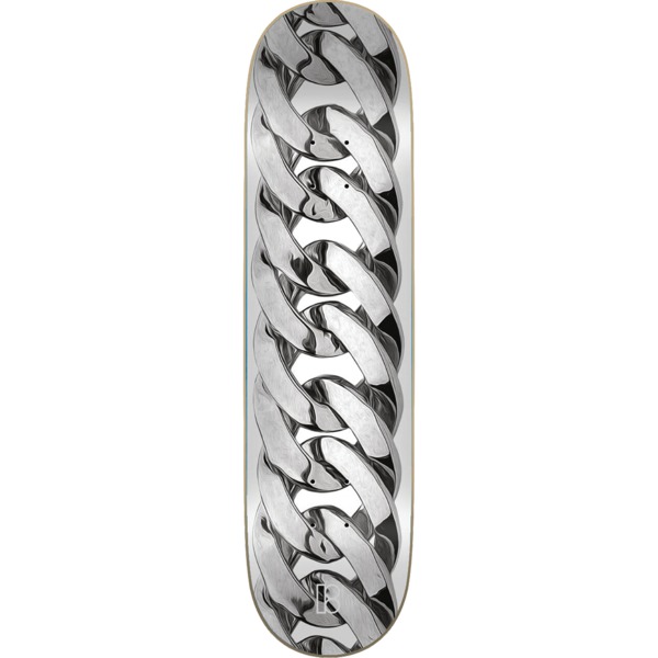 Plan B Skateboards Chain Silver Skateboard Deck - 8" x 31.75"