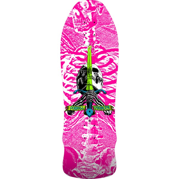 Powell Peralta Skull & Sword 07 Hot Pink Skateboard Deck - 9.75" x 30"