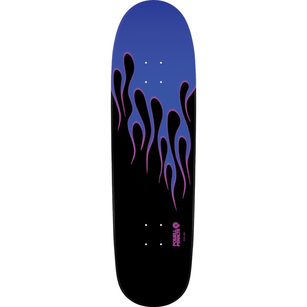 Powell Peralta Hotrod Flames 22 Nitro Blue / Black Skateboard Deck - 9.37" x 33.8"