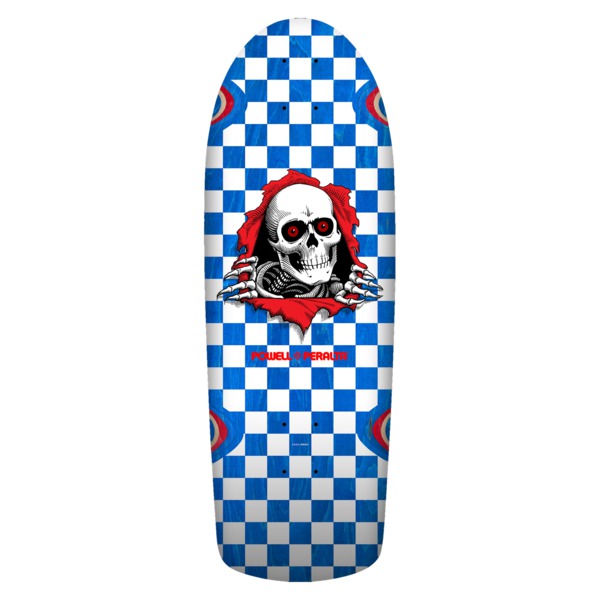 Powell Peralta OG Ripper Checker 19 Blue Venner Old School Skateboard Deck - 10" x 30" Powell Peralta OG Ripper Checker 19 Blue Venner Old School Skateboard Deck - 10" x 30"