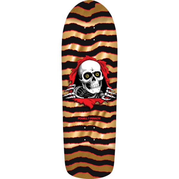 Powell Peralta Ripper 17 Gold Foil Old School Skateboard Deck - 9.89" x 31.32"