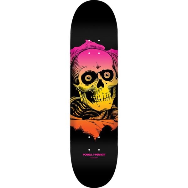 Powell Peralta Ripper Fade Black / Orange / Yellow / Pink Skateboard Deck - 8.5" x 32.08"