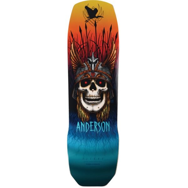 Powell Peralta Andy Anderson Heron Skull FLIGHT Skateboard Deck - 9.13" x 32.8"