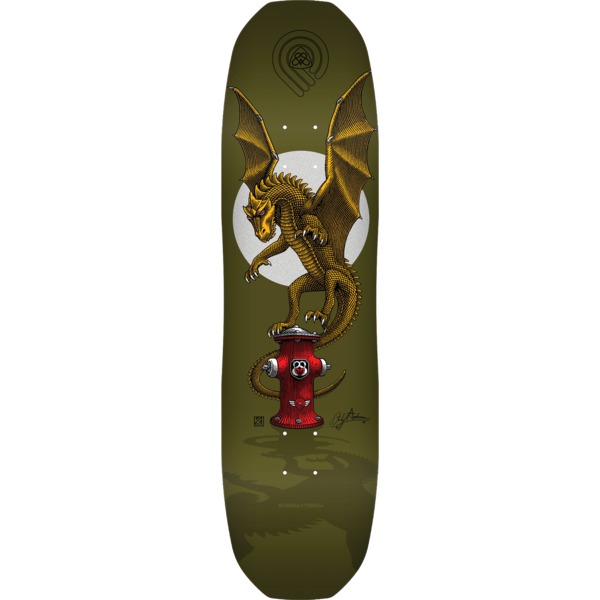 Powell Peralta Andy Anderson Hydrant Olive Skateboard Deck - 8.4" x 32" Powell Peralta Andy Anderson Hydrant Olive Skateboard Deck - 8.4" x 32"