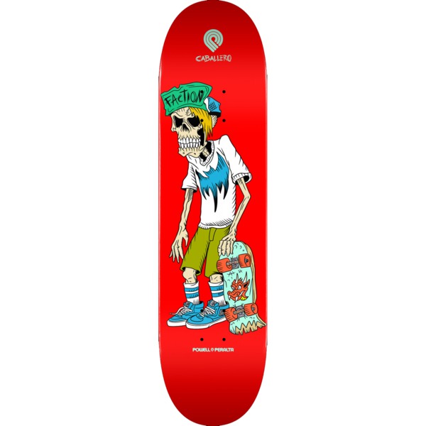 Powell Peralta Steve Caballero Faction Red Skateboard Deck - 8.25" x 31.95"