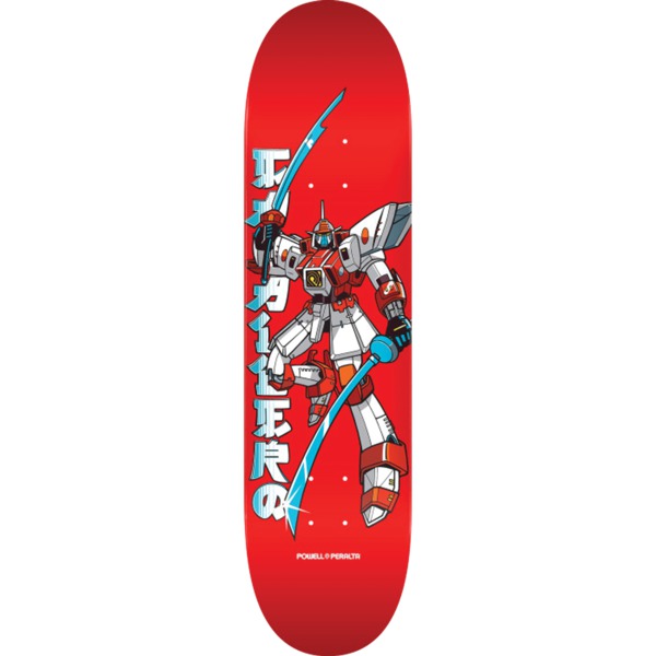 Powell Peralta Steve Caballero Gundam Red Skateboard Deck - 8.28" x 31.95"
