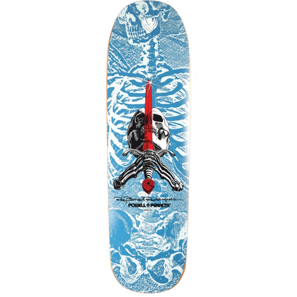 Powell Peralta Ray Rodriguez Skull & Sword 4 White FLIGHT Skateboard Deck - 9.265" x 32"