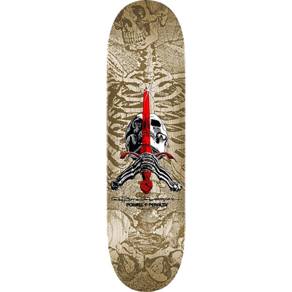 Powell Peralta Ray Rodriguez Skull & Sword Natural Skateboard Deck - 9" x 32.095"