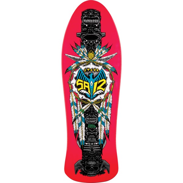 Powell Peralta Steve Saiz Totem Pink Skateboard Deck - 10" x 30.81"