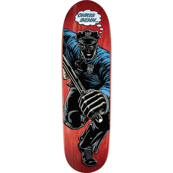 Powell Peralta Chris Senn Cop Assorted Stains Skateboard Deck - 9.13" x 31.83"