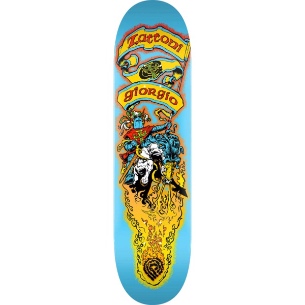 Powell Peralta Giorgio Zattoni Crusader 2 Blue Skateboard Deck - 8" x 31.45"